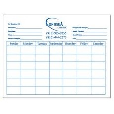 Large Rectangle Dry Erase Calendars (11"x8.5")