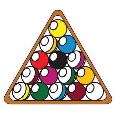 Pool Ball Rack Lapel Pin
