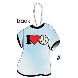 I Love Volleyball T-Shirt Zipper Pull