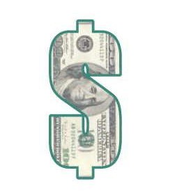 Dollar Sign $100 Bill Promotional Magnet w/ Strip Magnet (3 Square Inch)