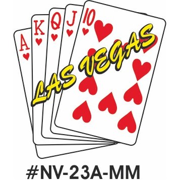 Hearts Royal Flush Mighty Mini Magnet