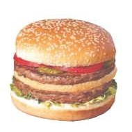 Double Meat Burger T-Shirt Lapel Pin