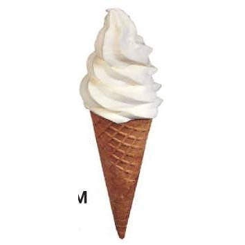 Ice Cream Cone Executive Magnet w/ Full Magnetic Back (2 Square Inch)