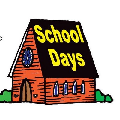 School Days House Acrylic Coaster w/Felt Back