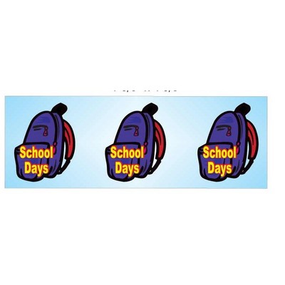 School Days Backpack Panoramic Badge w/ Bar Pin