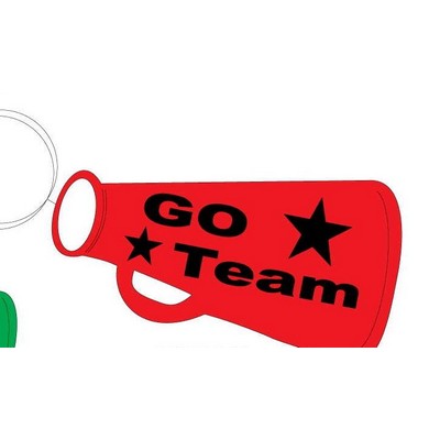 Megaphone Executive Keychain w/Mirrored Back (8 Square Inch)