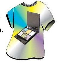 Eye Shadow Case T-Shirt Mighty Mini Magnet