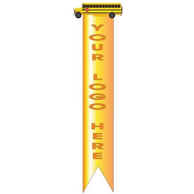 School Bus Bookmark w/ Black Back