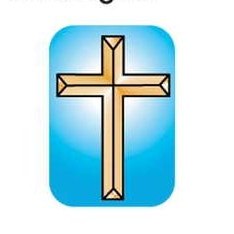 Gold Cross Acrylic Coaster w/Felt Back