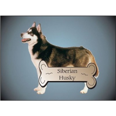 Siberian Husky Dog Metal Photo Magnet (2 1/2"x3 1/2")
