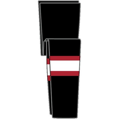 Ottawa Pro Series Black Away Socks w/Red & White Stripes