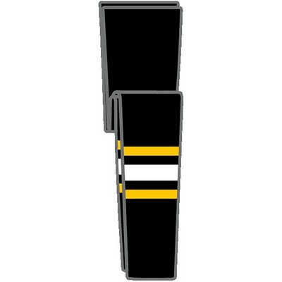 Pittsburgh Pro Series Black Away Socks w/Gold & White Stripes