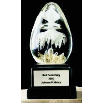 5" Hand Blown Nirvana Glass Award