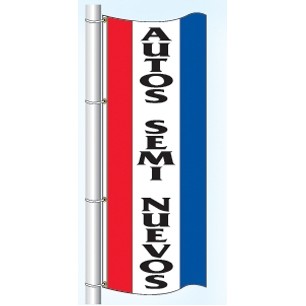 Single Faced Stock Message Interceptor® Drape Flag (Autos Semi Nuevos)