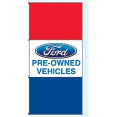 Single Faced Authorized Dealer Drape Flags (Ford® Pre-Owned Vehicles)