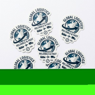 17 to 24 Sq. Inch Outdoor/ Indoor White Matte Vinyl Repositionable Decal