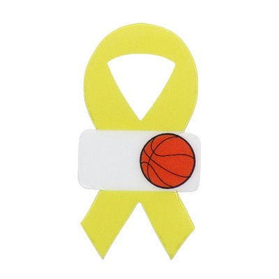 USA MADE Awareness Ribbon Laminated Plastic Lapel Pin (1.875x1")