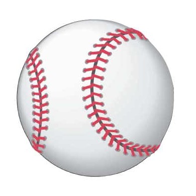 Baseball Gift Shop Magnet w/ Full Magnetic Back (10 Square Inch)