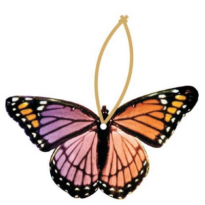 Purple & Pink Butterfly Ornament w/ Mirrored Back (10 Square Inch)