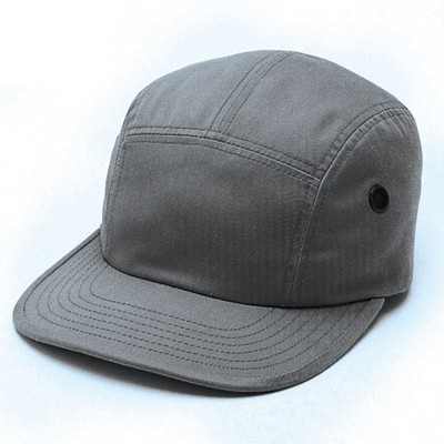 Poly/ Cotton Gray Military Street Cap