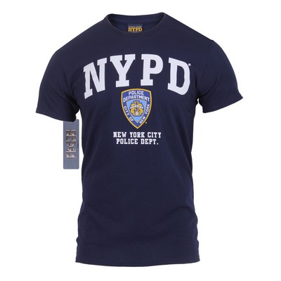 Officially Licensed Navy Blue NYPD T-Shirt (S to XL)