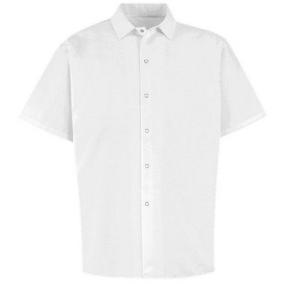Red Kap™ Chef Designs Poplin Long Cook Shirt - White