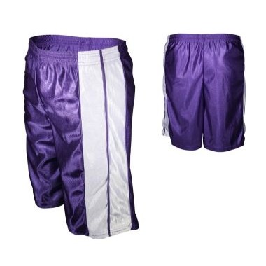 Adult Dazzle Cloth Athletic Short w/Contrast Panel/Piping (11" Inseam)