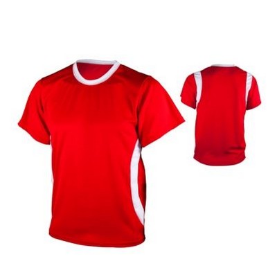 Adult Cool Mesh Soccer Jersey Shirt w/ Contrasting Front & Back Wave Panel