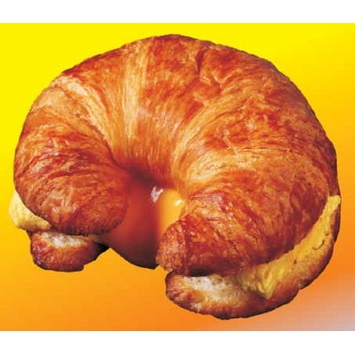 Croissant Metal Photo Magnet (2 1/2"x2 1/2")