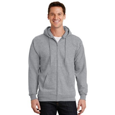 Port & Co™ Tall Essential Fleece Full-Zip Hooded Sweatshirt.