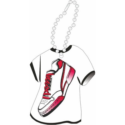 Sneaker Promotional T-Shirt Key Chain w/ Black Reverse (2 Square Inch)