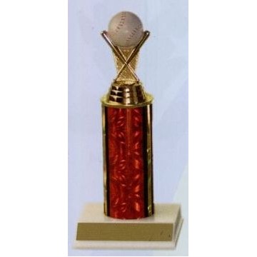9" Single Column Baseball Economy Series Trophy