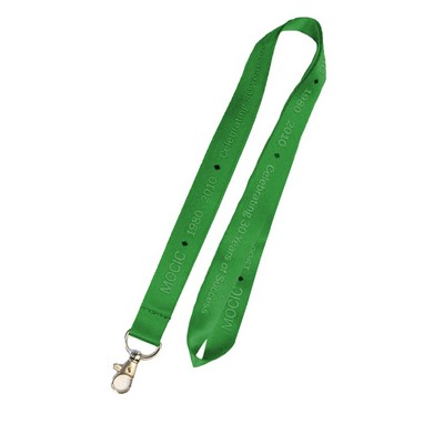 1" Forest Green Nylon Lanyard (20 Mil)