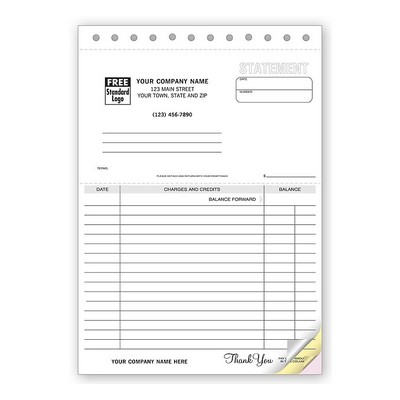 Lined Statement Forms (2 Part)