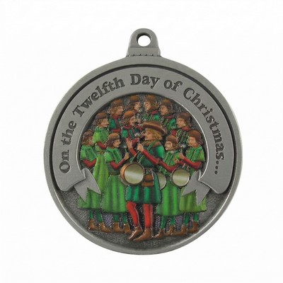 Twelve Days of Christmas 3D Gallery Print Full Size Ornament (Day 12 - Twelve Drummers Drumming)