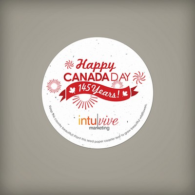 Single-Sided Plantable Round Coasters