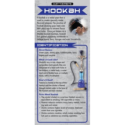 Hookah Just the Facts Rack Card (4" x 9")