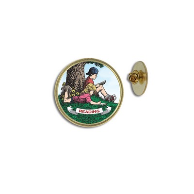 Reading Lapel Pin (1")