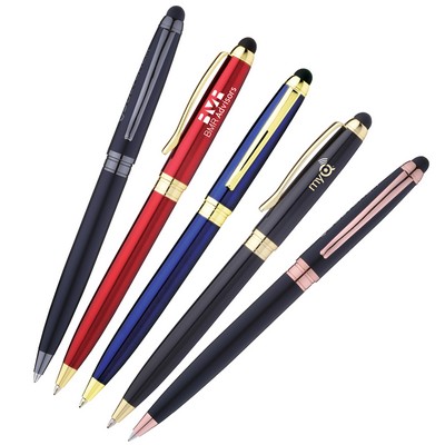 Neoclassic Brass Stylus Ballpoint Pen