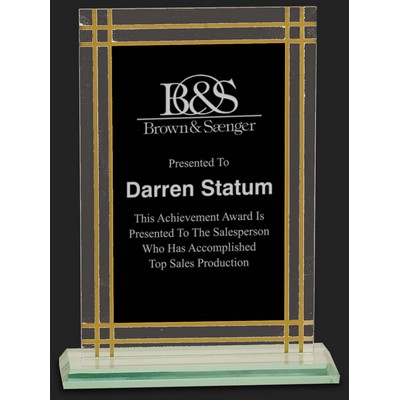 Contemporary Style Glass Award - 7 1/2'' High