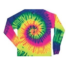 Colortone Youth Heavyweight Cotton Tie-Dyed Long Sleeve T-Shirt