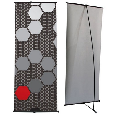 24" L - Arrow Banner Stand w/ 24" x 63" Graphic
