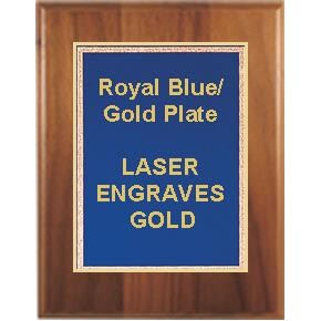 Cherry Plaque 8" x 10" - Blue/Gold 6" x 8" Florentine Plate