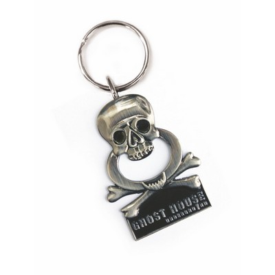 5"x1 3/8" Custom Cast/Die Struck Bottle Opener w/ Key Ring or Magnet