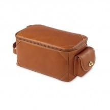 XL Leather Zip Top Travel Case