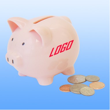 Small Plastic Piggy Bank - ON SALE, LIMITED STOCK