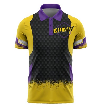 Fully Sublimated Men's Adult polo shirt