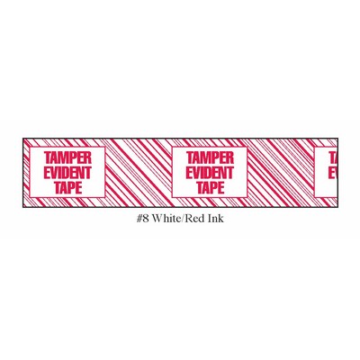 Stock Imprinted Polypro Tape 2" x 110yds (Tamper Evident Tape)