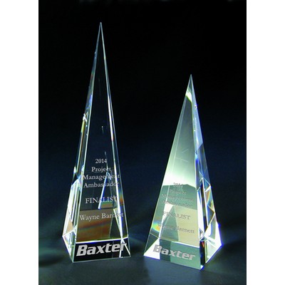 Pyramid of Success Optic Crystal Award (2-5/8"x 6")