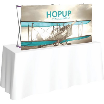 Hopup™ 5' Straight Tabletop Display & Front Graphic